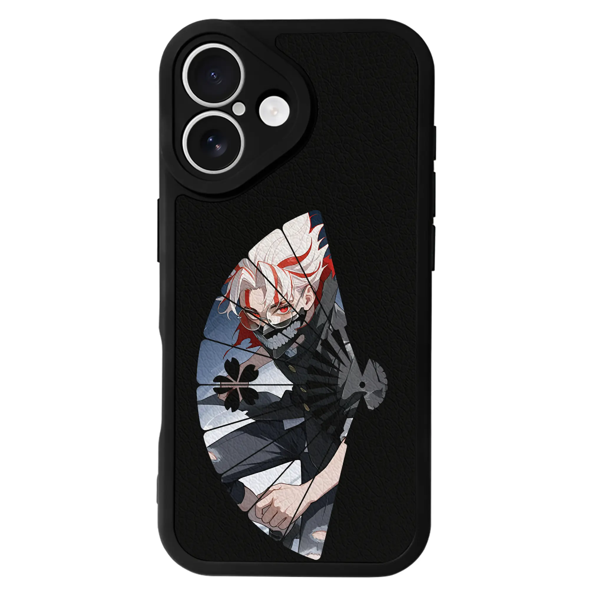 ダンダダン グッズ,オカルン - IPhone 16シリーズ対応 ・ シリコンスマホケース ・ レザー調 ・ 高精度フィット ・ 耐衝撃 ・ ワイヤレス充電対応 ・ 精密カット